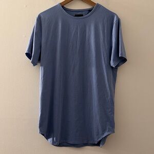 Cuts Clothing T-Shirt Mens L Short Sleeve Crewneck Shirt Tee Blue